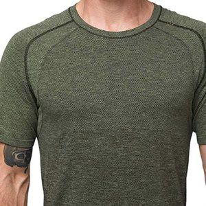 Lululemon Earth Green Metal Vent Tech Tee